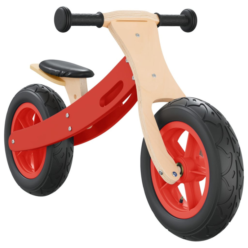 Produktbild för Balanscykel för barn med luftdäck röd