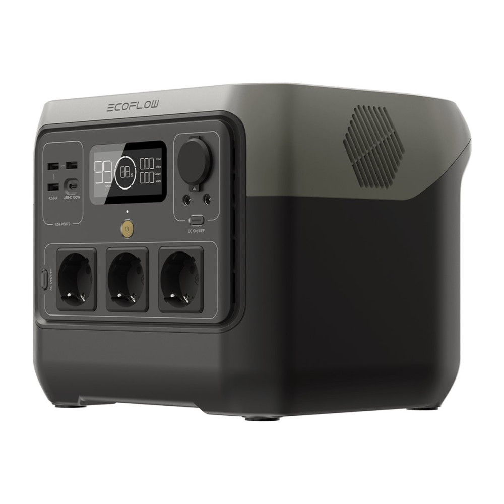 Produktbild för EcoFlow RIVER 2 Pro - bärbar kraftstation - 800 Watt - LiFePO4 - 768 Wh