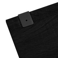 Produktbild för Badrumsmöbler 5 delar set svart konstruerat trä