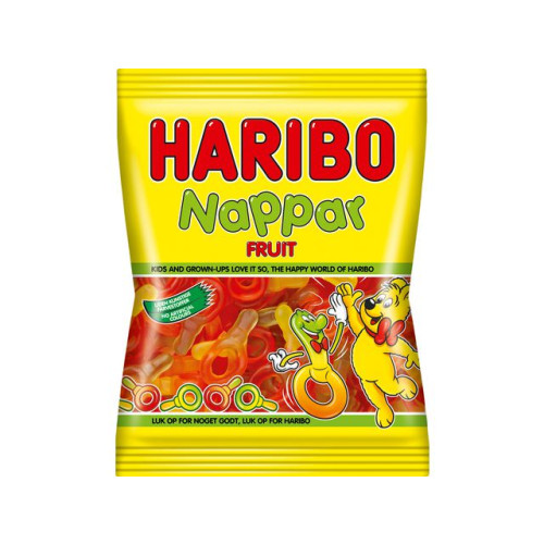 Haribo Godis HARIBO Nappar Frukt 80g
