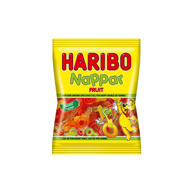 Produktbild för Godis HARIBO Nappar Frukt 80g