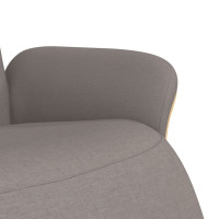 Produktbild för Reclinerfåtölj med fotstöd taupe tyg
