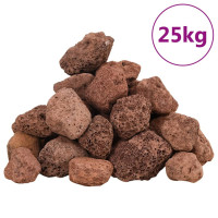 Produktbild för Lavagrus 25 kg röd 3-5 cm