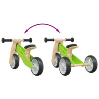 Miniatyr av produktbild för Balanscykel för barn 2-i-1 grön