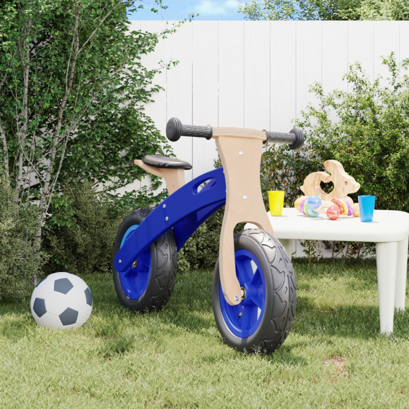Produktbild för Balanscykel för barn med luftdäck blå