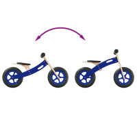 Miniatyr av produktbild för Balanscykel för barn med luftdäck blå