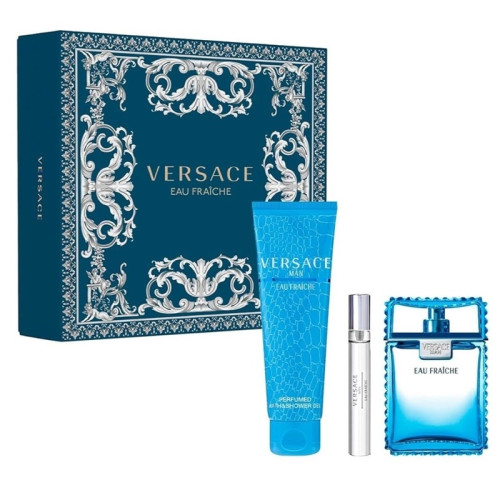Versace Giftset Versace Man Eau Fraiche Edt 100ml + Edt 10ml + SG 150ml
