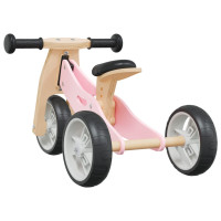 Miniatyr av produktbild för Balanscykel för barn 2-i-1 rosa