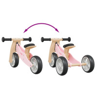 Miniatyr av produktbild för Balanscykel för barn 2-i-1 rosa