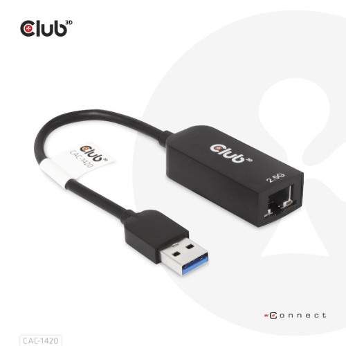 Club 3D CLUB3D CAC-1420 nätverkskort Ethernet 2500 Mbit/s
