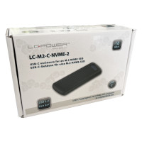 Produktbild för LC-Power LC-M2-C-NVME-2 Hölje för lagringsenheter SSD-inkapsling Svart M.2