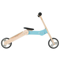 Produktbild för Sparkcykel för barn 2-i-1 ljusblå
