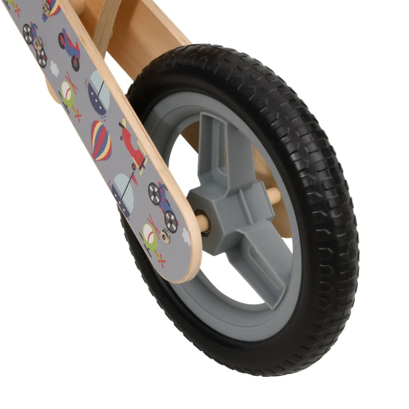 Produktbild för Balanscykel för barn grå tryck