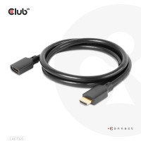 Produktbild för CLUB3D CAC-1322 HDMI-kabel 1 m HDMI Typ A (standard) Svart