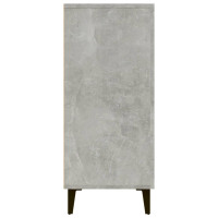 Produktbild för Byrå betonggrå 90x34x80 cm konstruerat trä