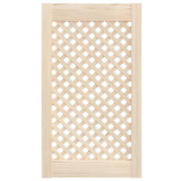 Produktbild för Skåpluckor gallerdesign 2 st 39,5x69 cm massiv furu