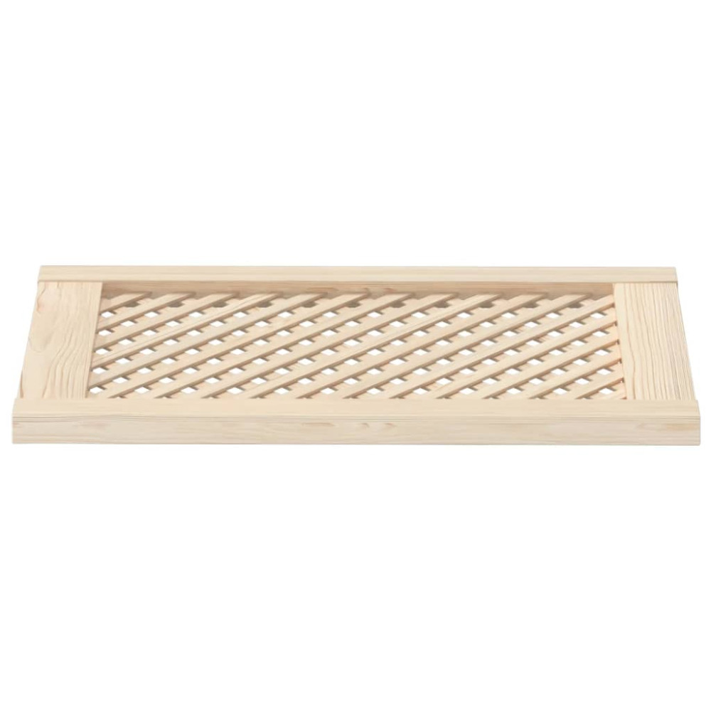 Produktbild för Skåpluckor gallerdesign 2 st 39,5x69 cm massiv furu