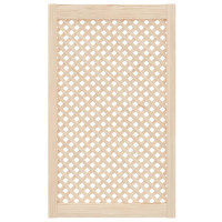 Produktbild för Skåpluckor gallerdesign 2 st 59,5x99 cm massiv furu