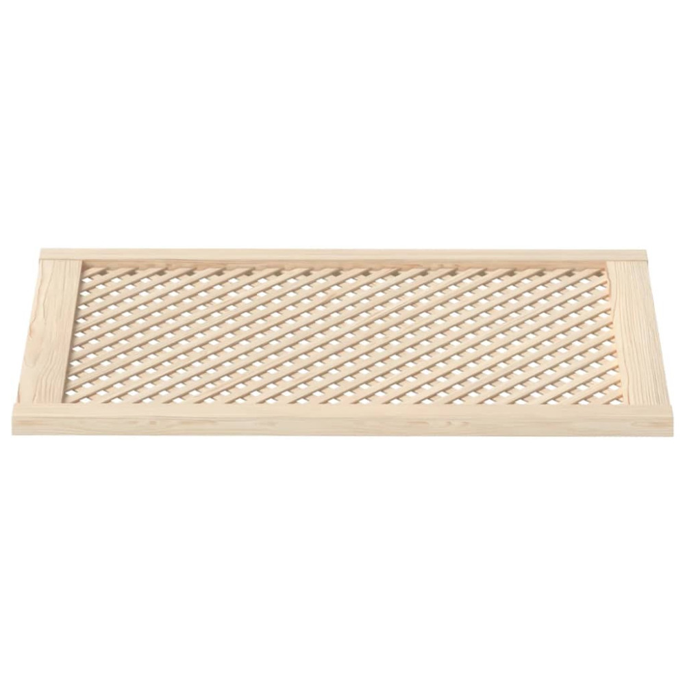Produktbild för Skåpluckor gallerdesign 2 st 59,5x99 cm massiv furu