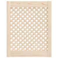Produktbild för Skåpluckor gallerdesign 2 st 49,5x61,5 cm massiv furu