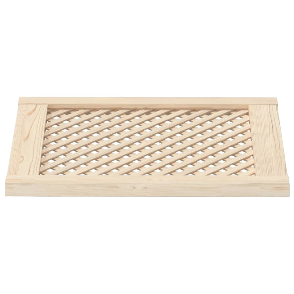 Produktbild för Skåpluckor gallerdesign 2 st 49,5x61,5 cm massiv furu