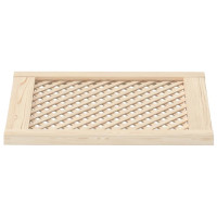 Produktbild för Skåpluckor gallerdesign 2 st 49,5x61,5 cm massiv furu