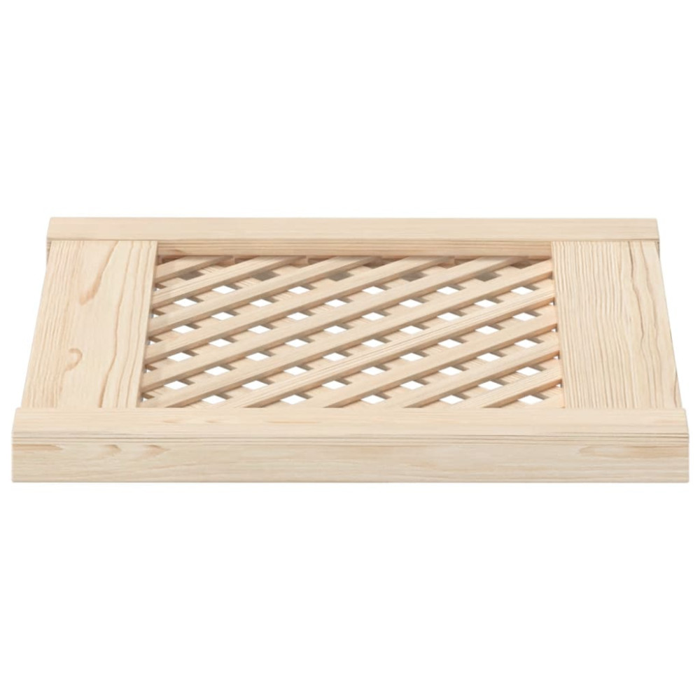 Produktbild för Skåpluckor gallerdesign 2 st 39,5x39,5 cm massiv furu