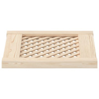 Produktbild för Skåpluckor gallerdesign 2 st 39,5x39,5 cm massiv furu