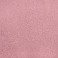 Produktbild för Bänk med kuddar rosa 120,5x65x75 cm sammet