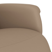Produktbild för Reclinerfåtölj med fotstöd cappuccino konstläder