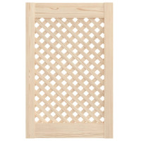 Produktbild för Skåpluckor gallerdesign 2 st 39,5x61,5 cm massiv furu