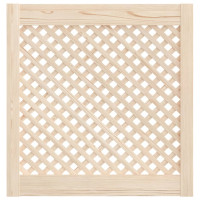 Produktbild för Skåpluckor gallerdesign 2 st 59,5x61,5 cm massiv furu