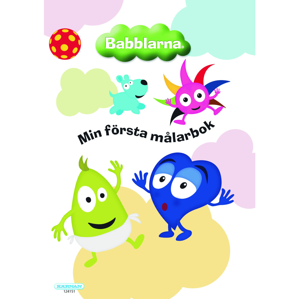 Produktbild för Min första målarbok Babblarna (häftad)