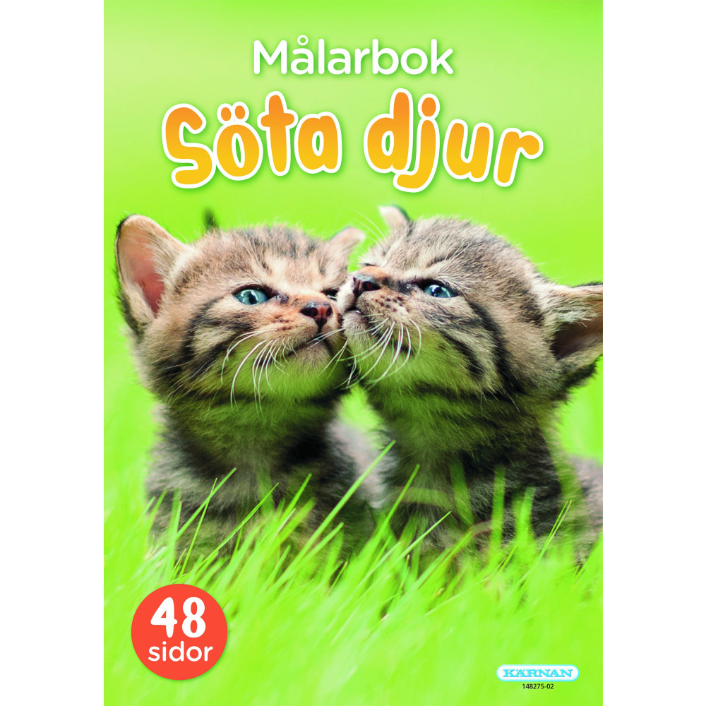 Produktbild för Målarbok : söta djur (häftad)