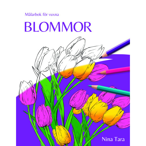 Barthelson Förlag Blommor : målarbok för vuxna (häftad)