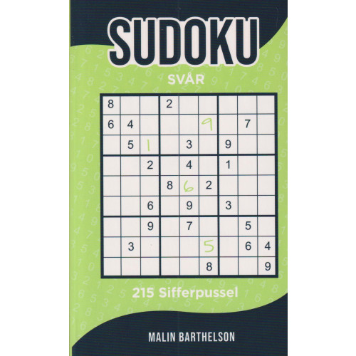Barthelson Förlag Sudoku Svår (pocket)