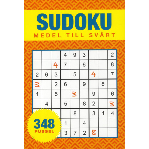 Barthelson Förlag Sudoku : medel till svår - 348 pussel (häftad)
