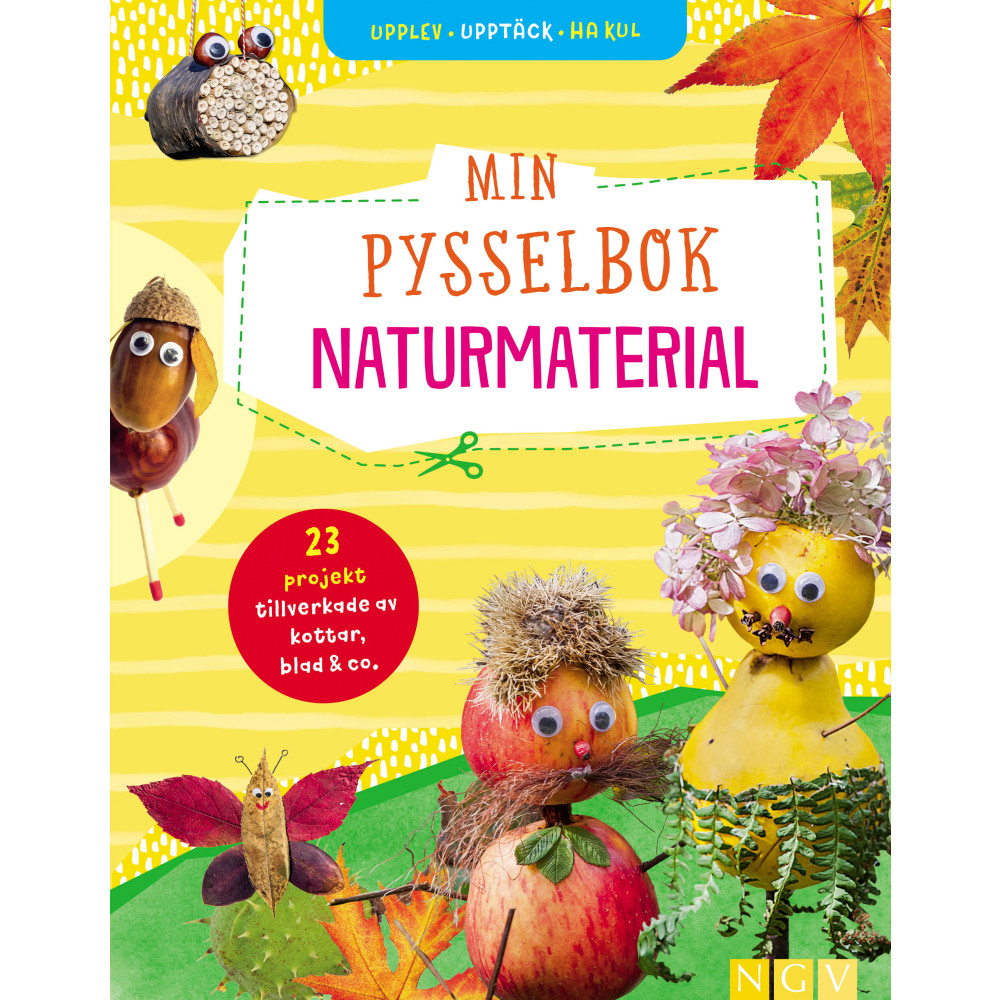 Produktbild för Min pysselbok naturmaterial (inbunden)