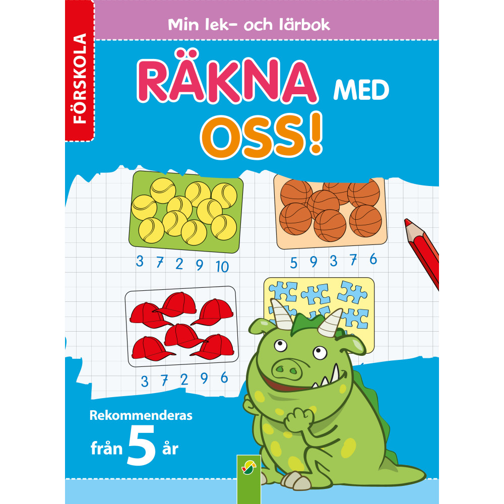 Produktbild för Räkna med oss : Min lek- och lärbok (häftad)