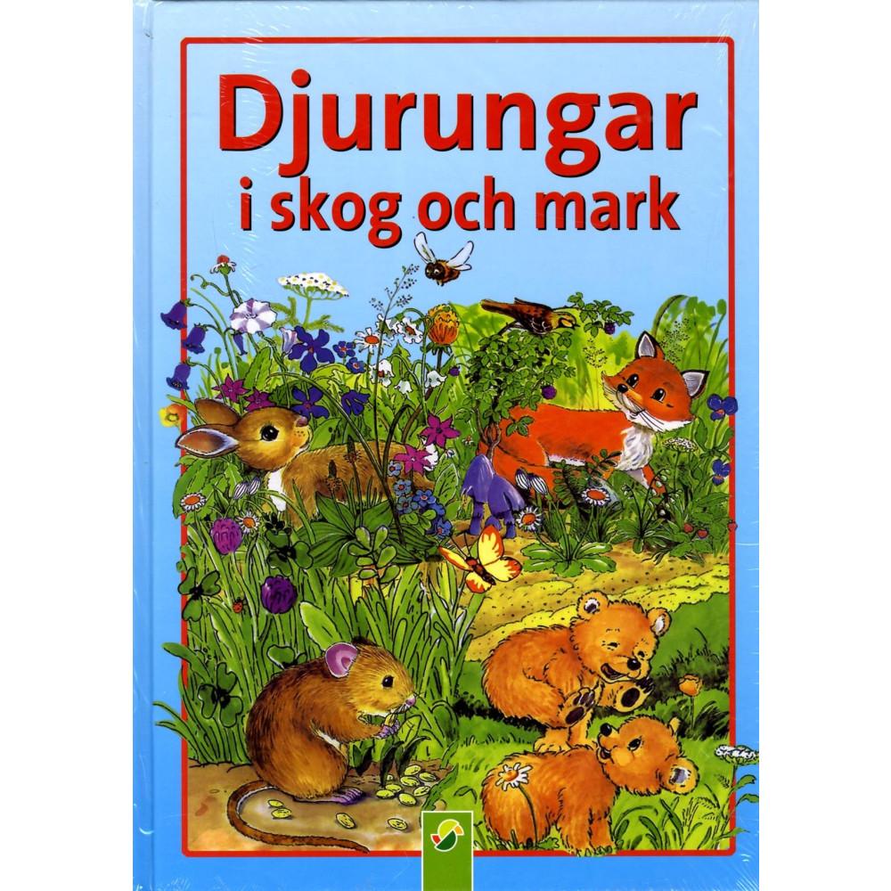 Produktbild för Djurungar i skog och mark (inbunden)