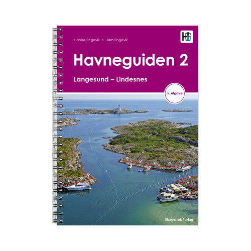 Jørn Engevik Havneguiden 2. Langesund - Lindesnes (bok, spiral, nor)