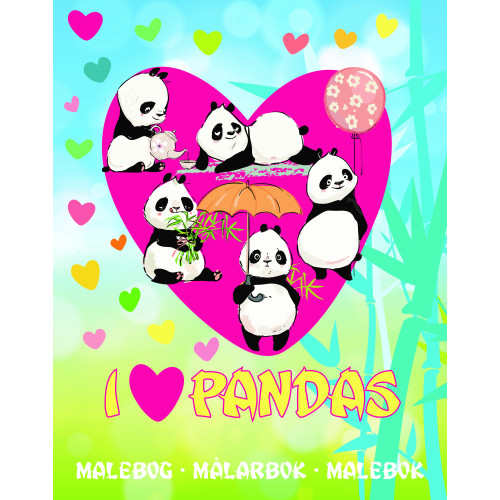 Karrusel Forlag Cargo Int Aps I love pandas : målarbok (häftad)