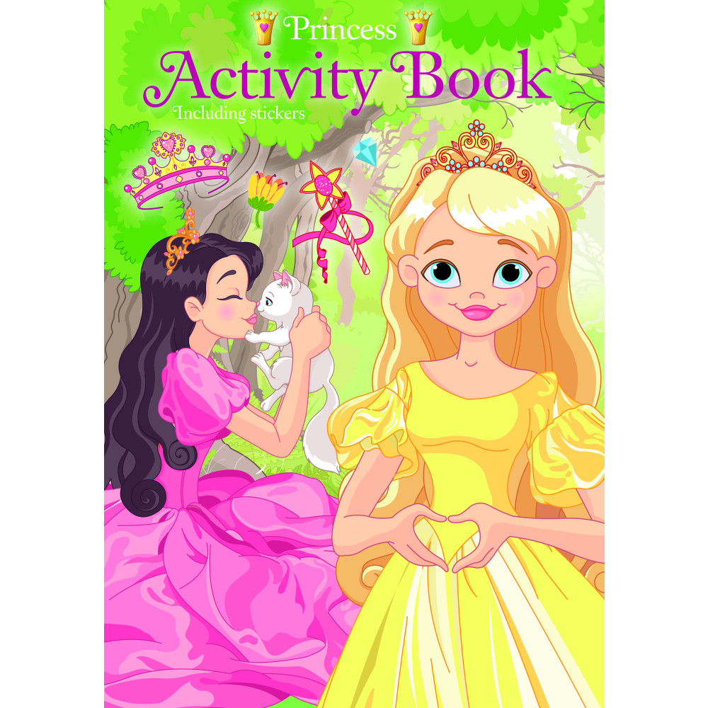 Produktbild för Princess - Activity book - Including stickers (häftad)
