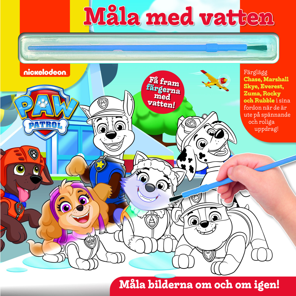 Produktbild för Måla med vatten. Paw Patrol (bok, board book)