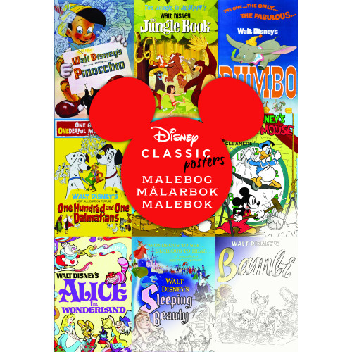 Karrusel Forlag Cargo Int Aps Disney Classic Posters Delux målarbok (bok, danskt band)