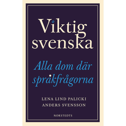 Lena Lind Palicki Viktig svenska : alla dom där språkfrågorna (inbunden)