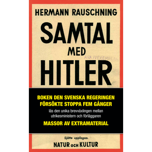 Hermann Rauschning Samtal med Hitler (pocket)