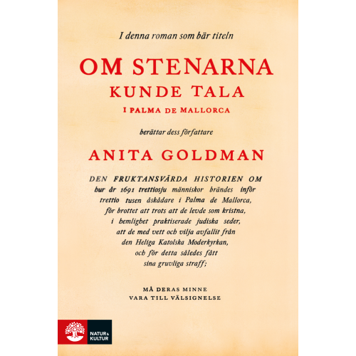 Anita Goldman Om stenarna kunde tala i Palma de Mallorca (inbunden)
