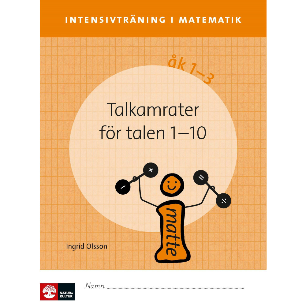Produktbild för Intensivträning ma åk 1-3 Talkamrater 1-10 Elevhäfte (häftad)