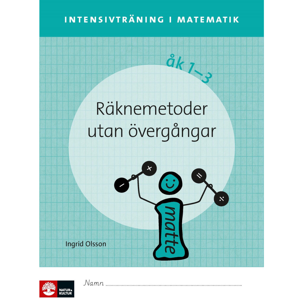 Produktbild för Intensivträning ma åk 1-3 Räknemetoder utan övergångar Elevhäfte (häftad)